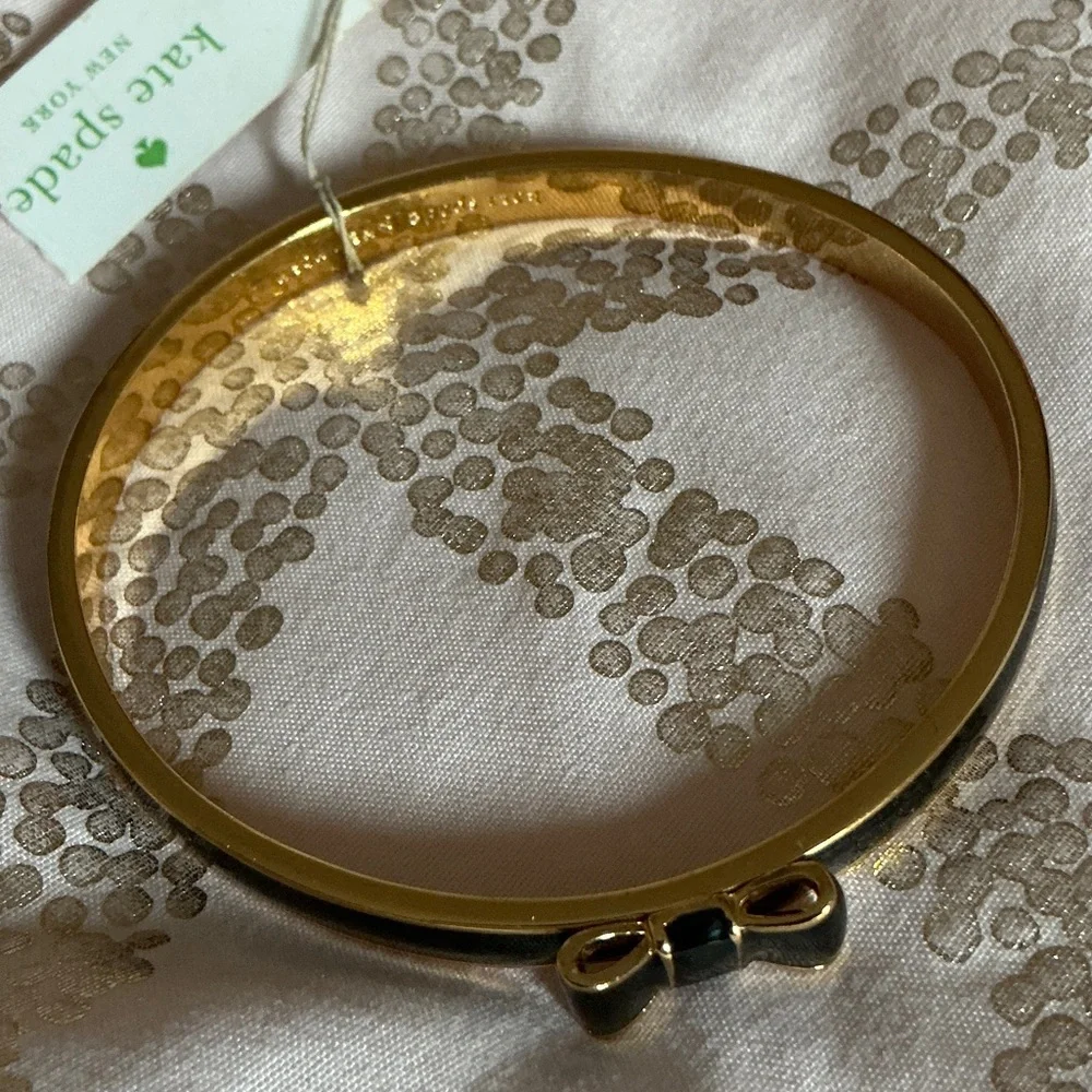 Kate Spade Black and Gold Take a Bow Bracelet - Picture 3 of 4